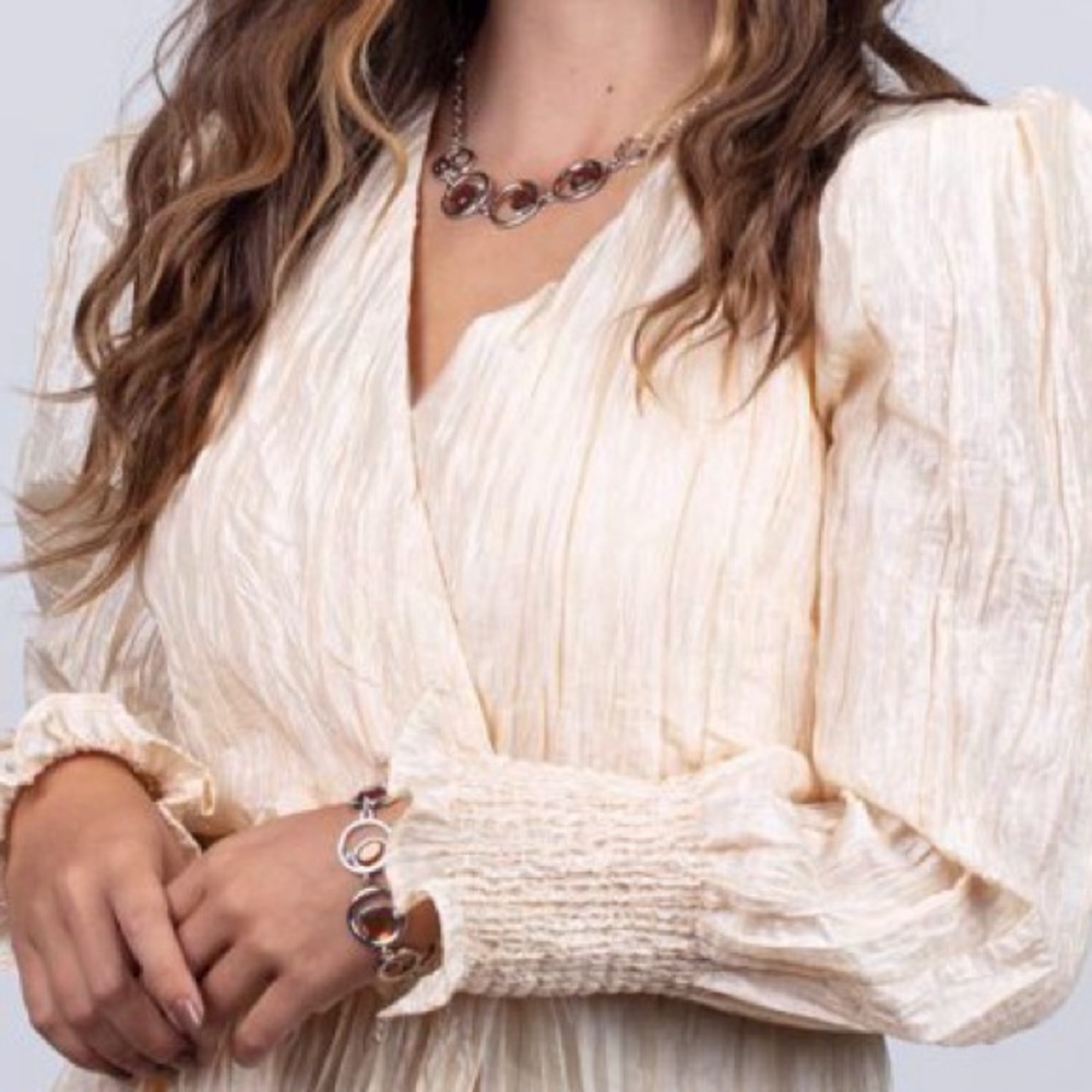 Big Night Out - Brown Necklace & Date Night Drama - Brown Bracelet Set